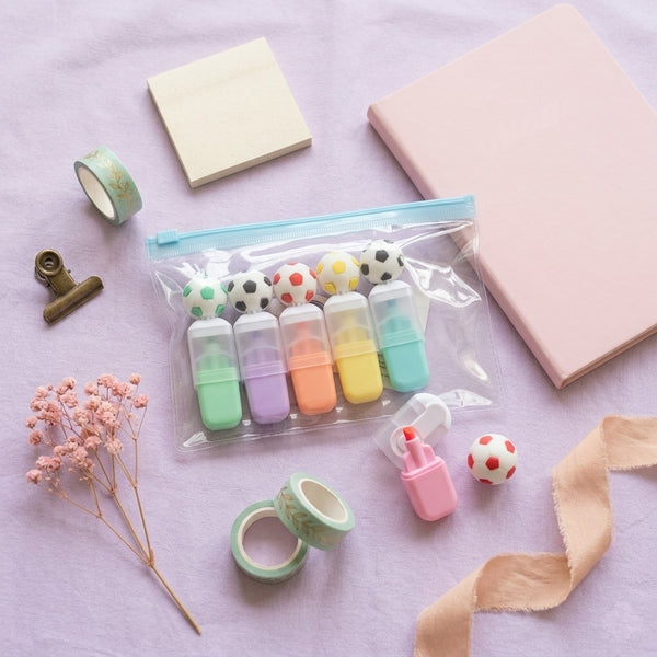 Cute Football Highlighter – Set Of 6