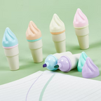 Cute Ice Cream Cone Highlighter – Set Of 6