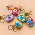 3-in-1 Camera Keychain with Image Projector — Kawaii Character Bag Charm