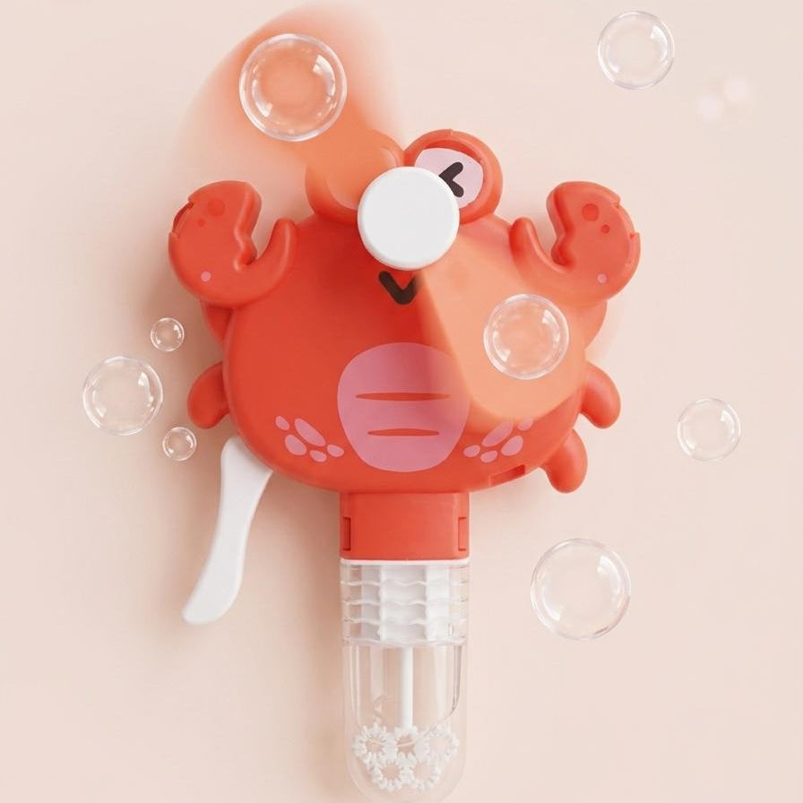 2-in-1 Animal Bubble Fan — Handheld Mini Fan & Bubble Blower for Kids