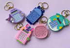 3-in-1 Mini Calculator & Maze Game Keychain — Kawaii Character Charm