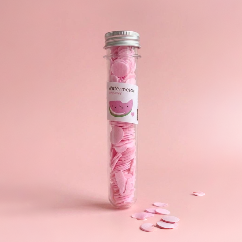 Fruit-Scented Paper Soap Tube — Portable Hand Wash Sheets for Travel
